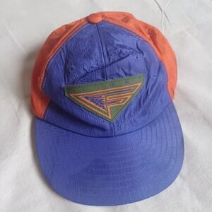 Vintage Nike Jordan Flight Colorblock Retro Ripstop‎ Snapback Nylon Hat Purple